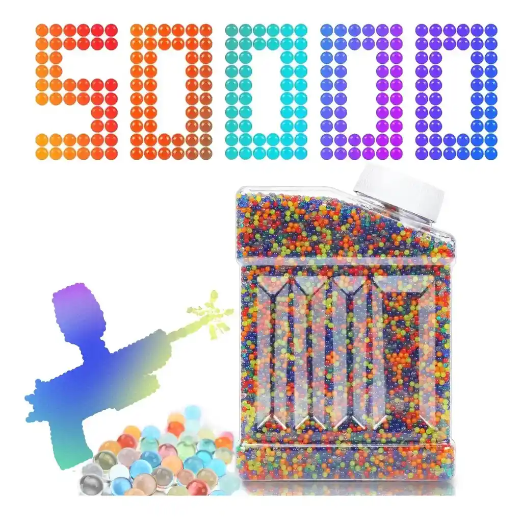 Esferas Hidrogel Bolas Pistolas Juguete X50.000 Municiones