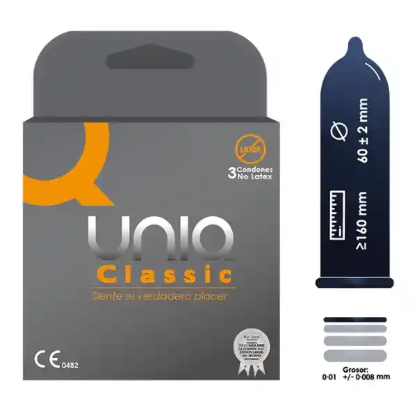 Condón Classic Uniq X 3 Unidades