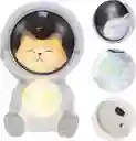 Lampara Nocturna De Mesa Oso Astronauta Led Decorativa