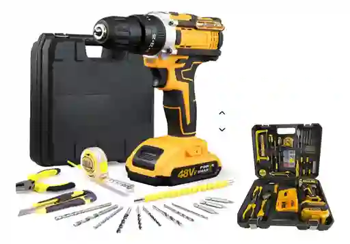 Kit De Herramientas Multifunción Con Taladro Inalámbrico