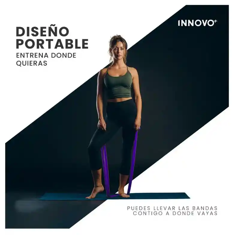 Banda Elástica De Estiramiento 150 Cm Rehabilitacion Yoga Morada