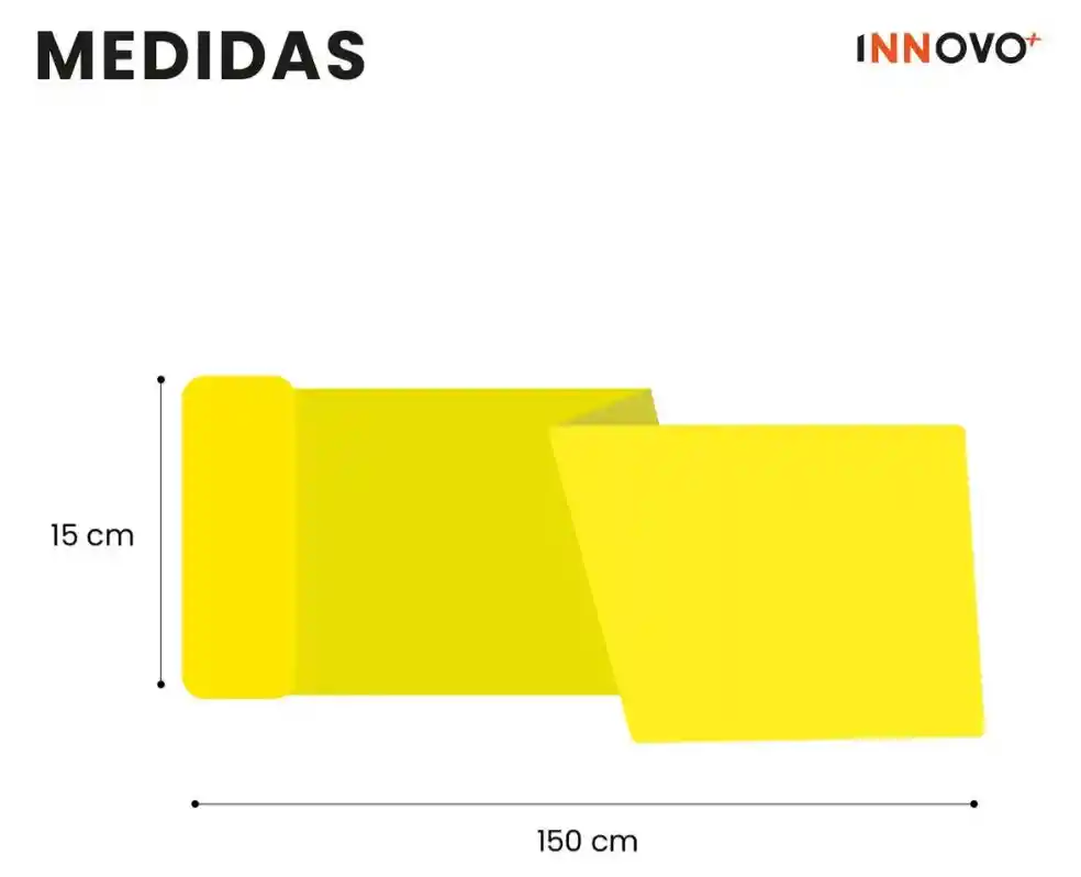 Banda Elástica De Estiramiento 150 Cm Rehabilitacion Yoga Amarillo