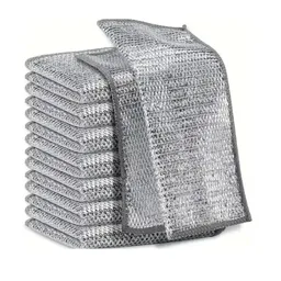 Paño Malla Toalla Metalico Limpieza Cocina Ollas X 5 Ud