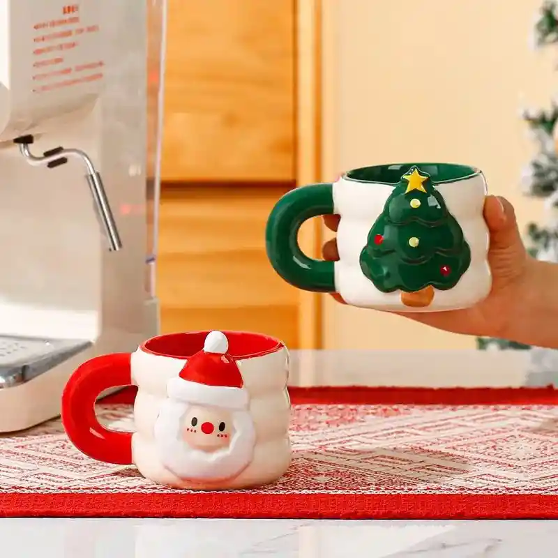 Navidad Mug Navideño Papá Noel - Árbol