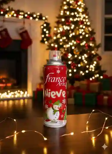 Nieve Artificial Espuma Spray Decoración Franco Arte 300ml X 10 Onzas