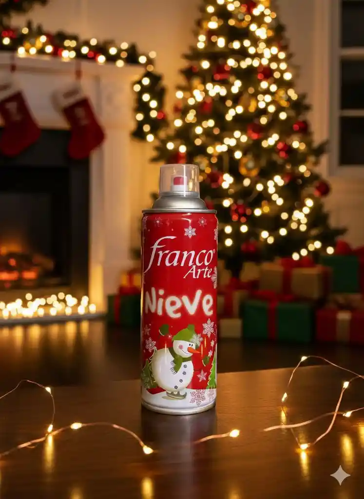 Nieve Artificial Espuma Spray Decoración Franco Arte 300ml X 10 Onzas