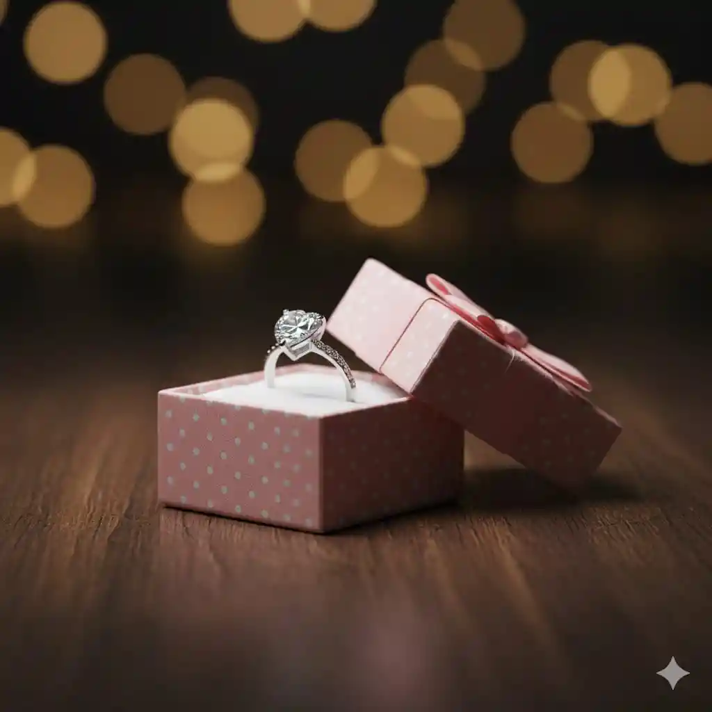 Caja De Regalo Para Joyas 5×5 Cm – Estuche Elegante Para Anillos Y Aretes (varios Motivos Y Colores)