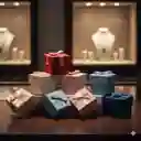 Caja De Regalo Para Joyas 5×5 Cm – Estuche Elegante Para Anillos Y Aretes (varios Motivos Y Colores)