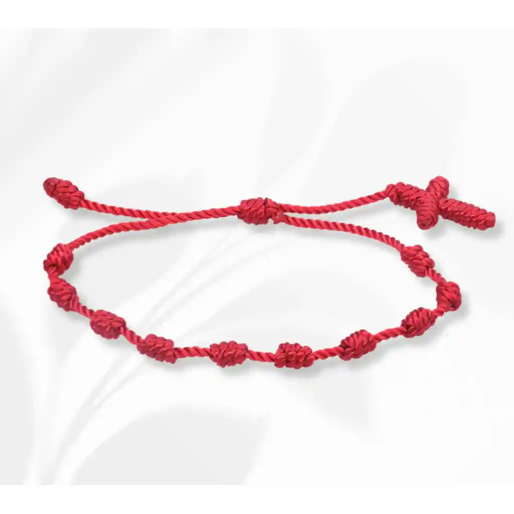 Manilla Pulsera Roja 7 Nudos