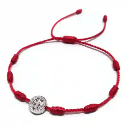 Manilla Pulsera Roja 7 Nudos San Benito