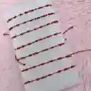 Manilla Pulsera Roja 7 Nudos Murano