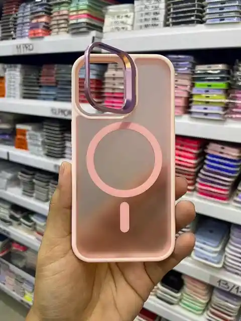 Iphone 16 | Case Premium | Forro Rigido | Carcasa Protectora Con Soporte | Pink