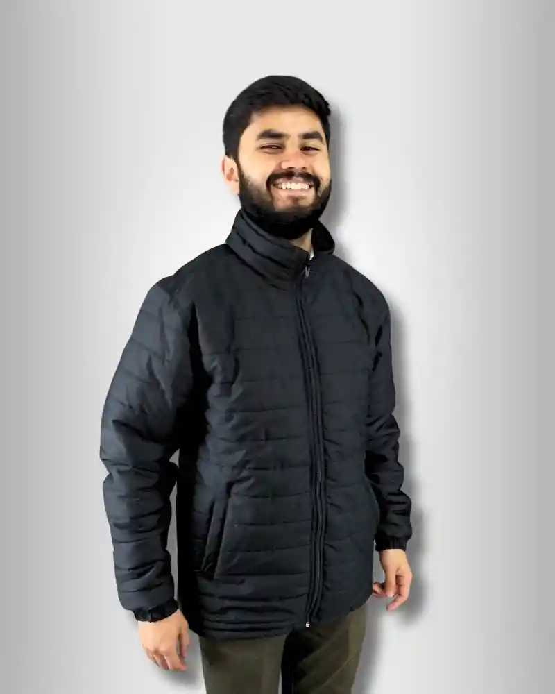 Chaqueta Enguantada Hombre Negra. Talla Xl