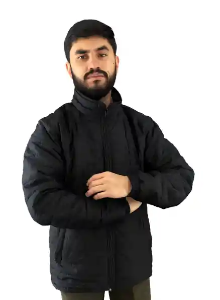 Chaqueta Enguantada Hombre Negra. Talla Xxl