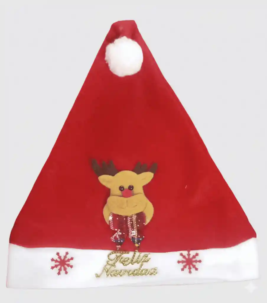 Gorro Feliz Navidad Reno