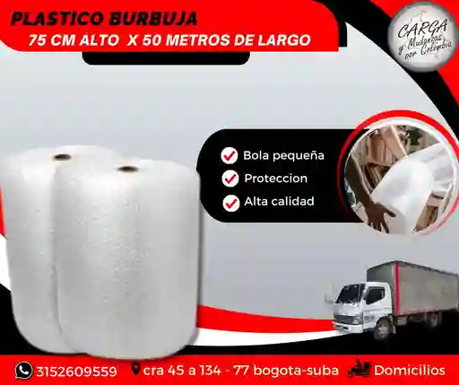Plástico Burbuja Papel Burbuja Por Rollo 75 Cm Alto X 50 Mts De Largo - Embalaje Y Embalaje