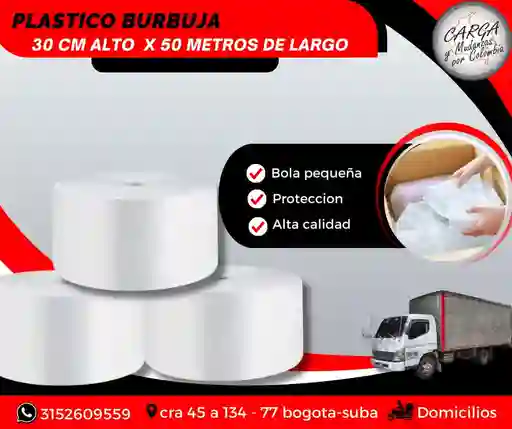 Plástico Burbuja Papel Burbuja Por Rollo 30 Cm Alto X 50 Mts Largo - Embalaje Y Embalaje De Mudanzas