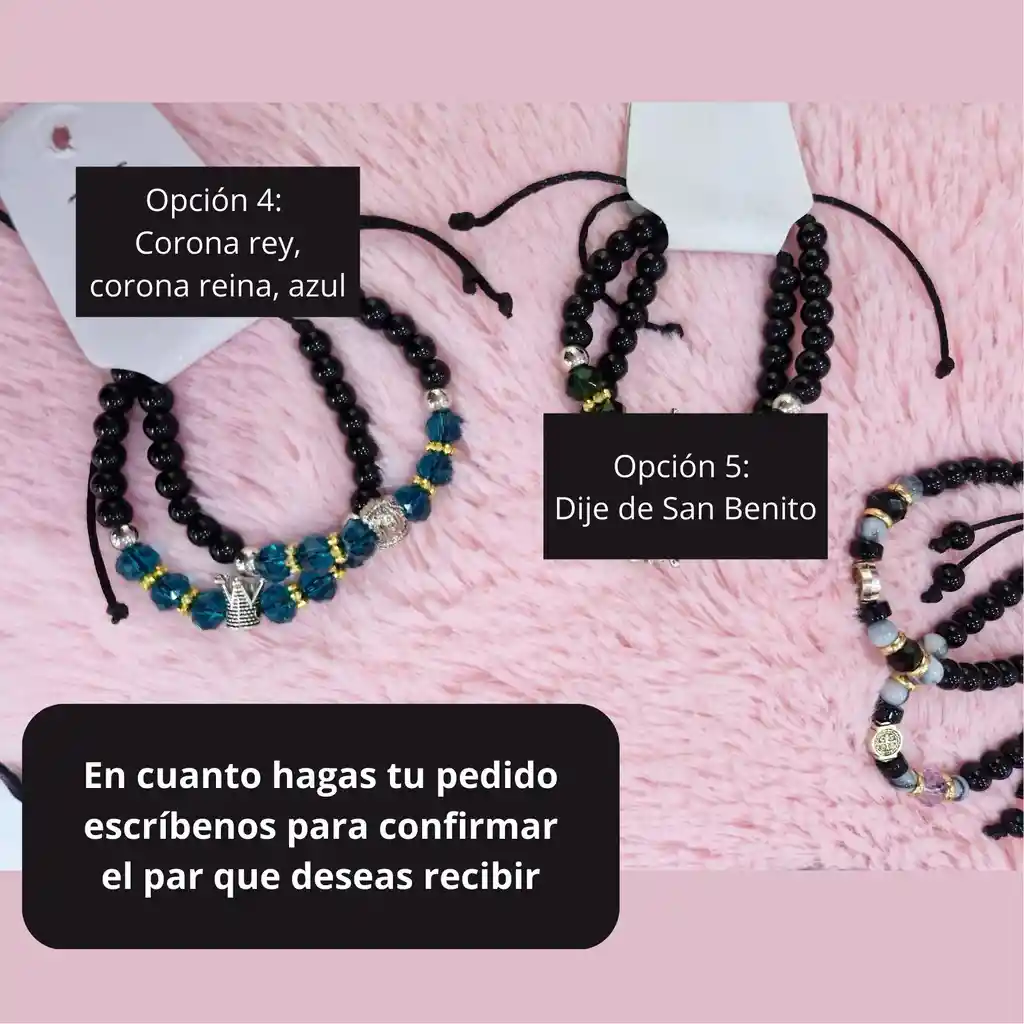 Par De Manillas Pulseras Para Pareja Fantasía