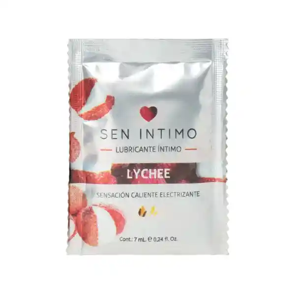 Lubricante Caliente Electrizante Lychee X 7 Ml Sachet Sen Intimo Edición Especial