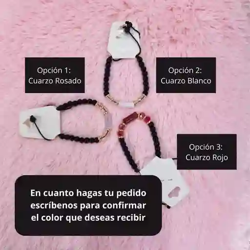 Manilla Pulsera Con Cuarzo Artificial