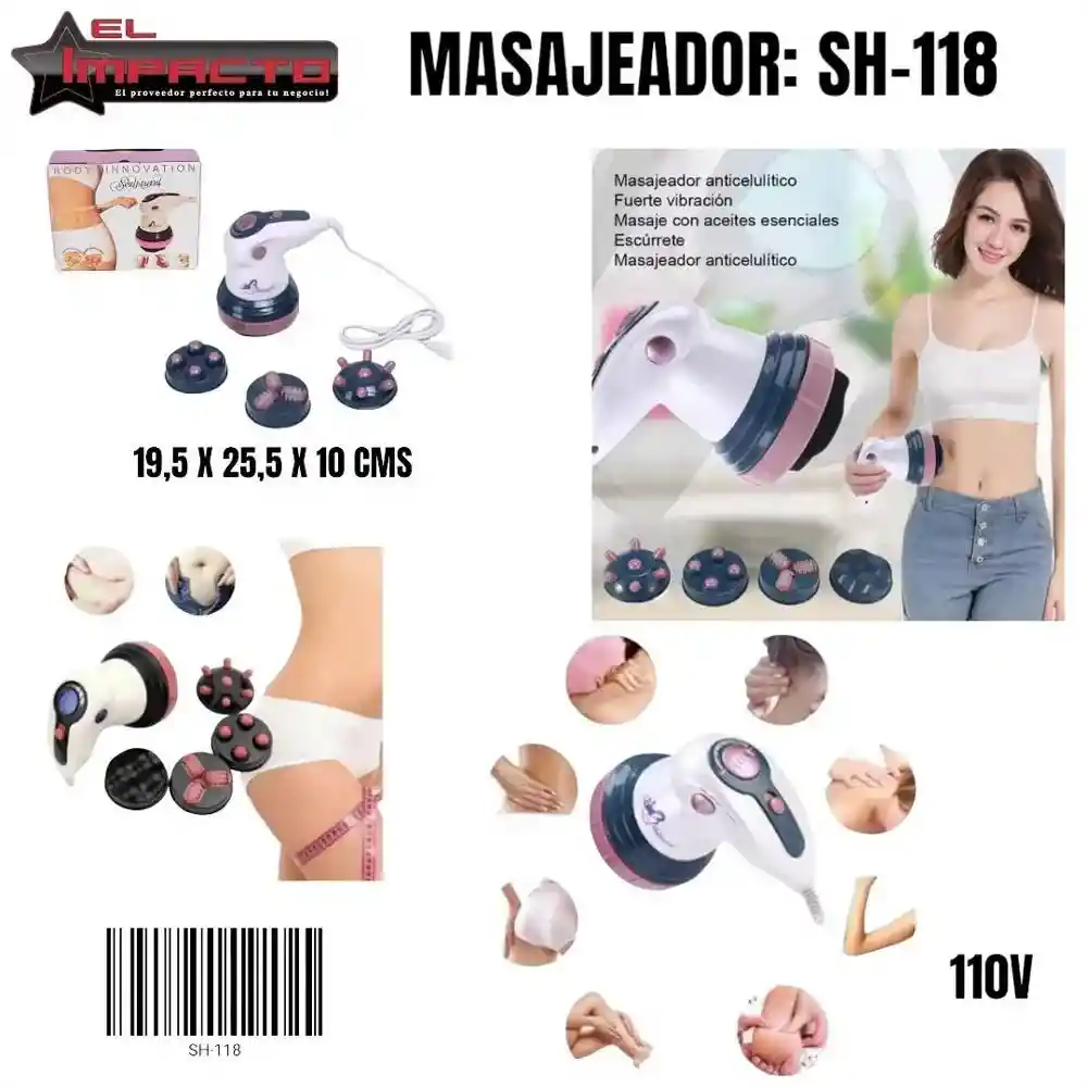 Masajeador Corporal Eléctrico Body Innovation