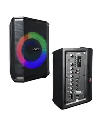 Parlante Woofer 8'' Nia An-2018 Bluetooth Led Micrófono Inalámbrico Negro