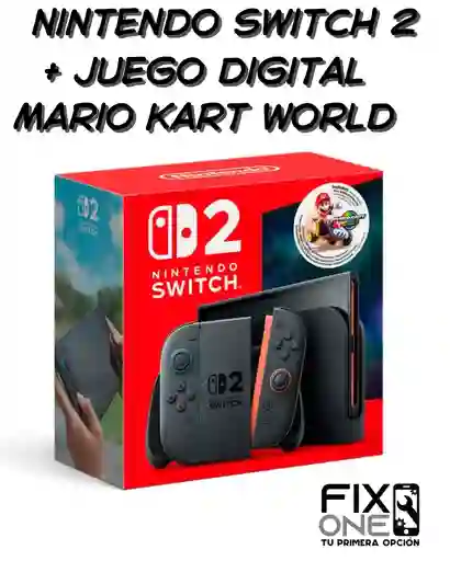 Consola Nintendo Switch 2 + Juego Digital Mario Kart World