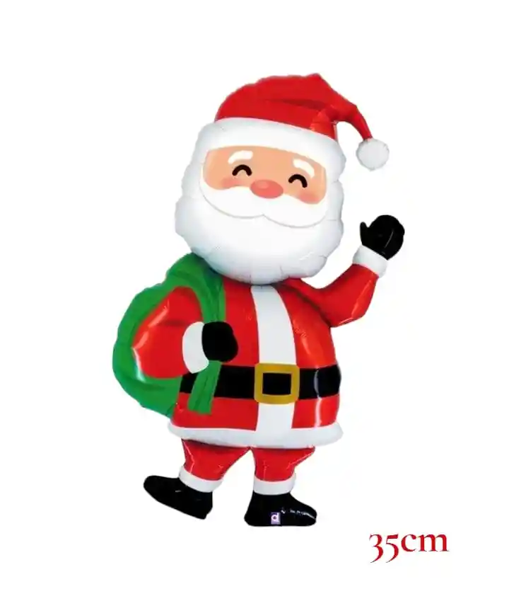 Globo Metalizado Navidad Papá Noel 14” (35 Cm)