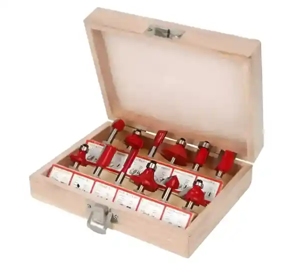 Juego De Fresas Brocas Para Madera 12 Piezas Ruteadora