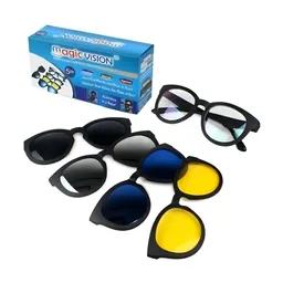 Gafas Mágicas De Visión De Sol 3 En 1 Lentes Intercambiables Varilla Magicvision