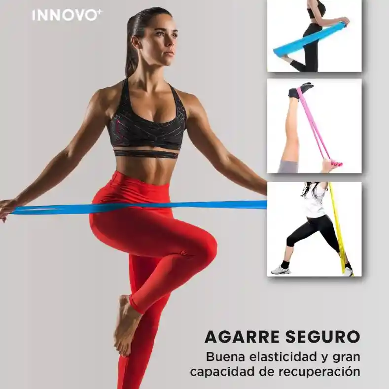 Banda Elástica De Estiramiento 150 Cm Rehabilitacion Yoga Azul