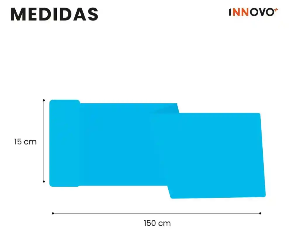 Banda Elástica De Estiramiento 150 Cm Rehabilitacion Yoga Azul