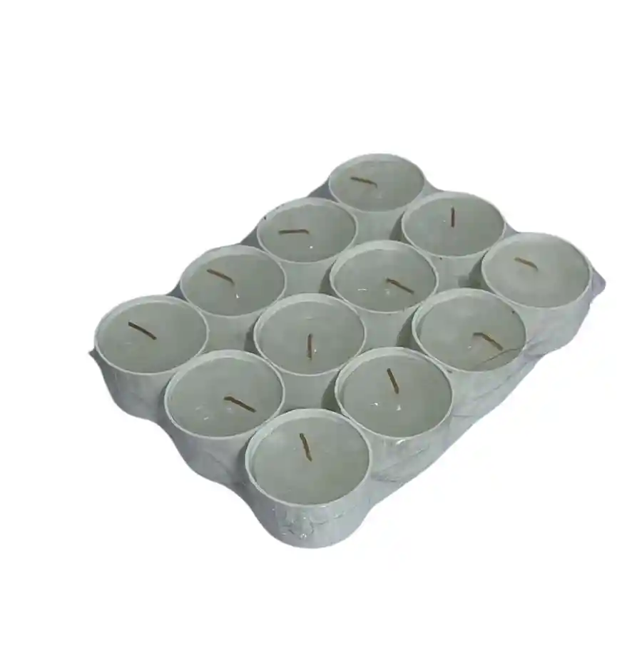Velas Velon Veladora Paquete X 12 Unidades , 3 Cm De Alto Velitas Velas Navideñas Dia De Las Velitas