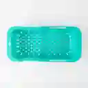 Canasta Lavaplatos Expressions 33x9cm Azul Plastico