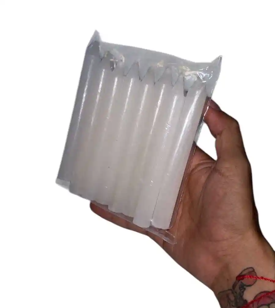 Velas Para 7 De Diciembre Paquete X 15 Unidades, 12 Cm De Alto X 12 Mm De Ancho Velitas Velas Navideñas Dia De Las Velitas