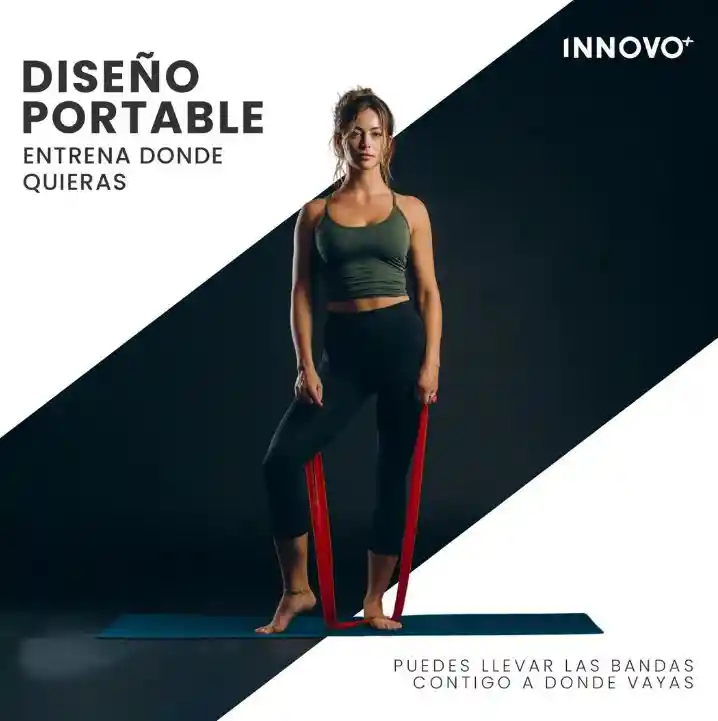 Banda Elástica De Estiramiento 150 Cm Rehabilitacion Yoga Rojo