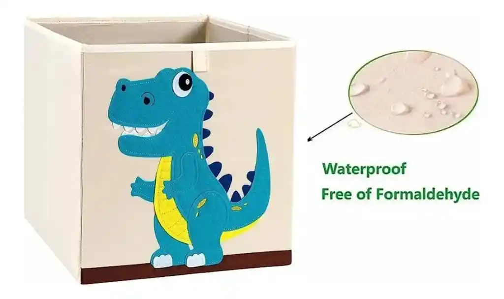 Caja Almacenamiento Organizador Juguetes Plegable Infantil Dinosaurio