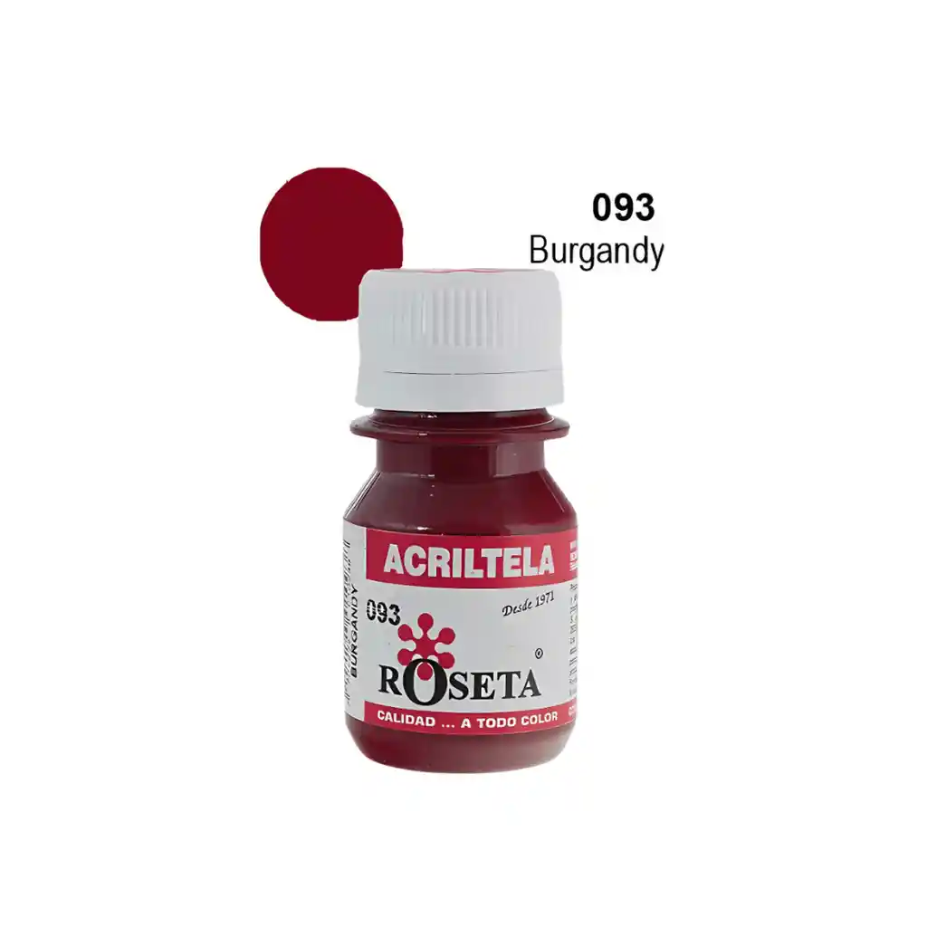 Pintura Acrílica Acriltela Roseta Burgandy