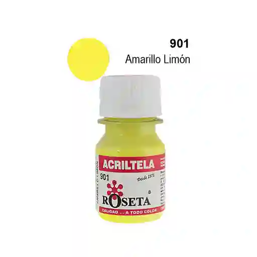 Pintura Acrílica Acriltela Roseta Amarillo Limón