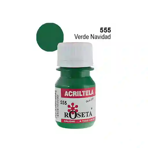 Pintura Acrílica Acriltela Roseta Verde Navidad