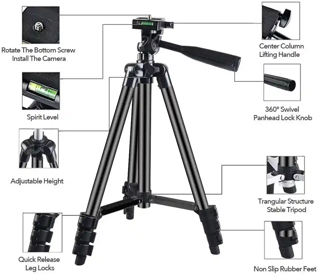 Trípode 380a Para Celular Y Para Cámara