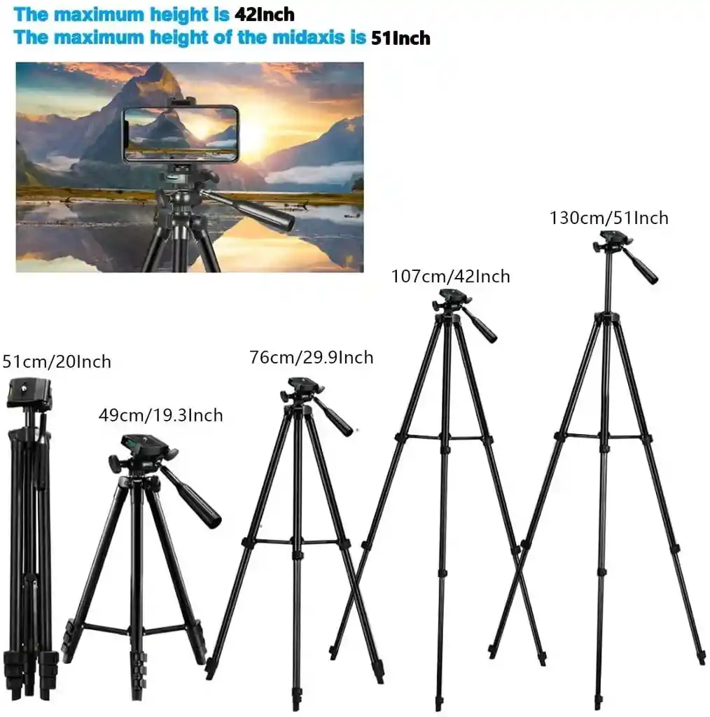 Trípode 380a Para Celular Y Para Cámara