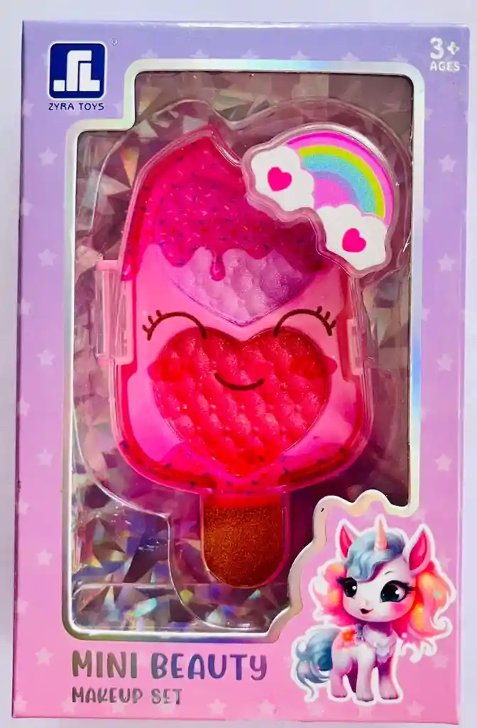 Set De Rubor E Iluminador Mini Beauty Niñas Unicornio