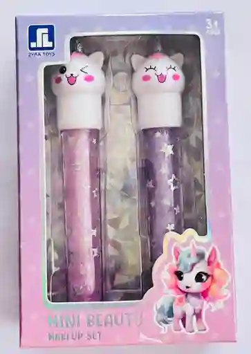 Set De Brillos Mini Beauty Niñas Unicornio
