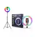 Aro De Luz 26cm Rgb + Trípode 2mts