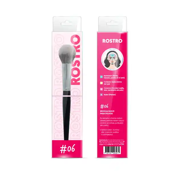 Brocha Suave Salon Expert Polvos #06