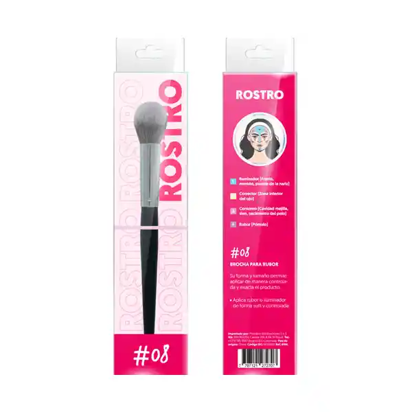 Brocha Salon Expert Rubor #08