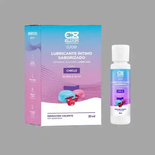 Lubricante Caliente Sabor Chicle 30 Ml Elixir