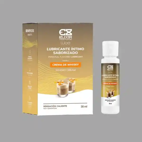 Lubricante Caliente Crema De Whisky 30 Ml Elixir Saborizado