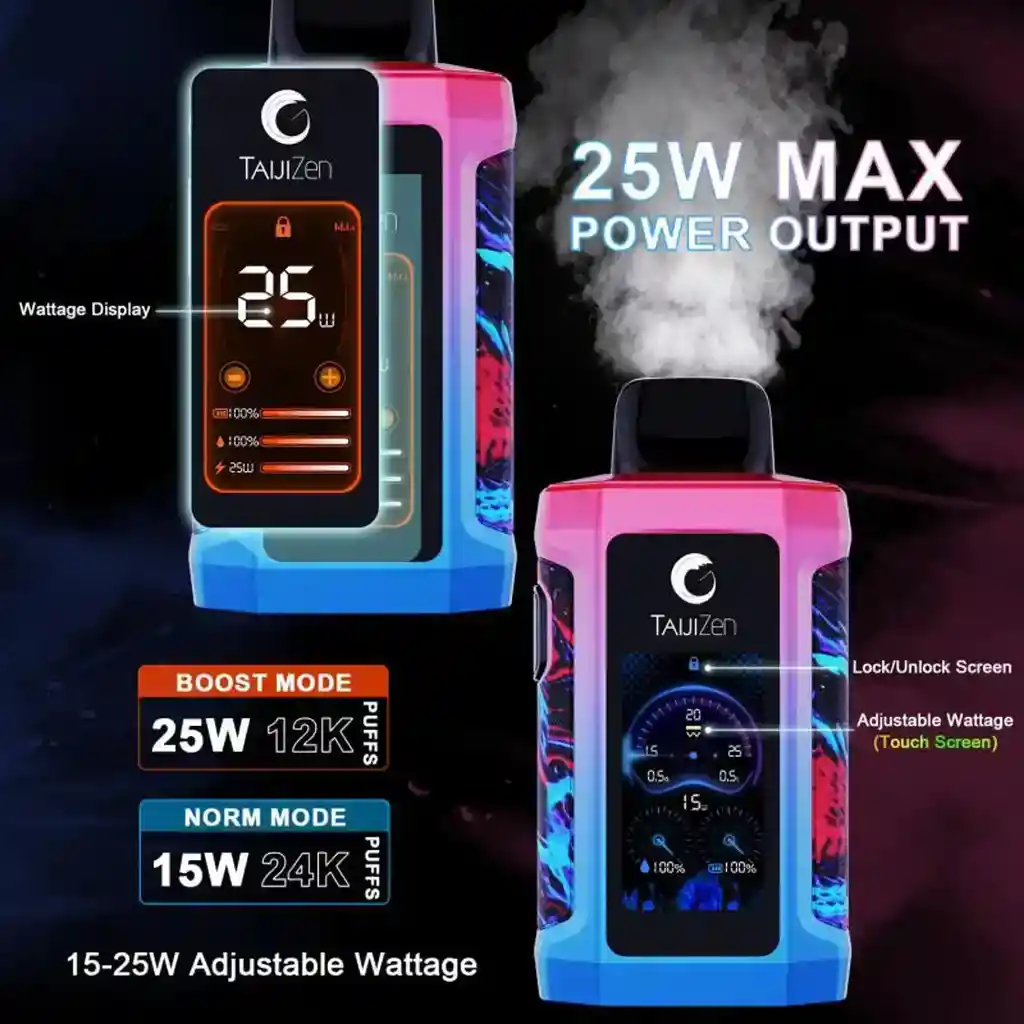 Taijizen Judo 24.000 Puff – Lemon Peach Passion Fruit